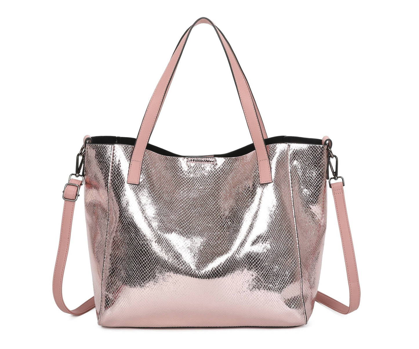 Superbia - Superbia  Shining Tote 2 in 1 Bag in Bag Travel Bag-9335: Silver