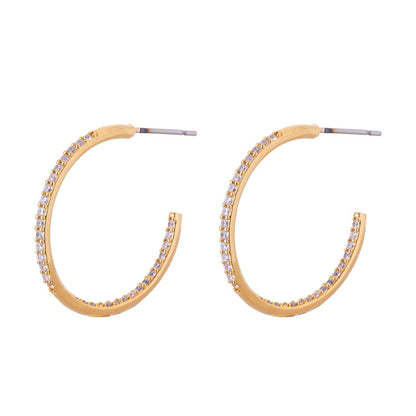D&X Ltd - Kylie Crystal Post Earrings: Gold