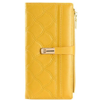 Superbia - Long Quilted Purse with Gift Box-A677: Green