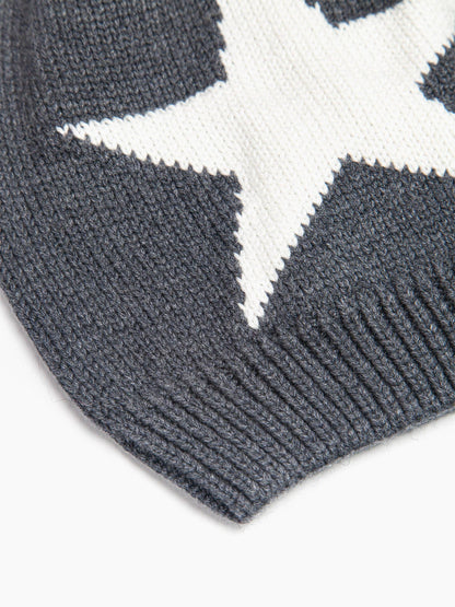 Sarta Accessories - Skylar Beanie Hat - Dark Grey, Star: One-size