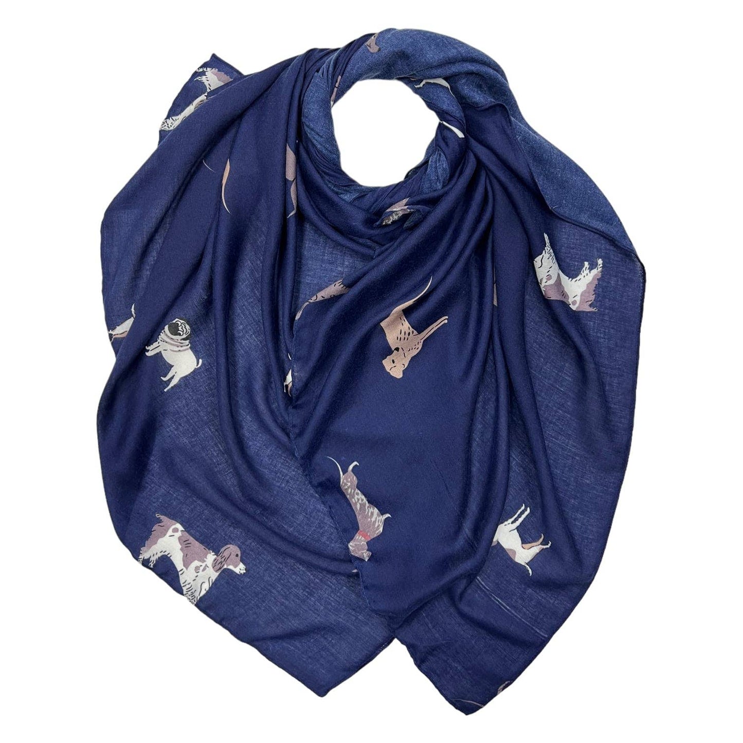 Lili Scarves - Dog Print Scarf: Mocca