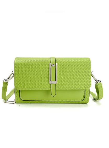 Silver-toned Classic Flap Over 2 Zipper Mobile Bag Essential: Black