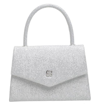 Bessie London - TOP HANDLE SPARKLE EVENING BAG: Navy