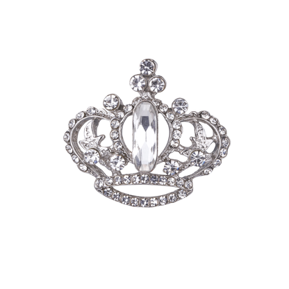 D&X Ltd - Kylie Crystal Pin Brooch: Gold & Clear