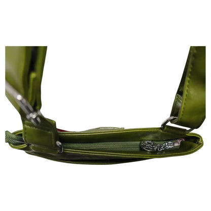 Superbia - Superbia Classic Front Pocket Messenger Bag Cross Body 9130: Green