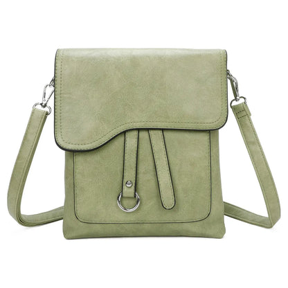Medium Size 3 Compartment Cross Body  Shoulder Bag: Grey