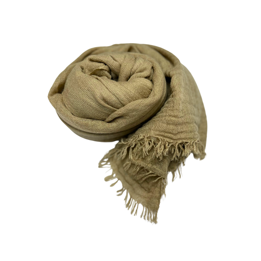 Lili Scarves - Plain Soft Bamboo Scarf: Beige