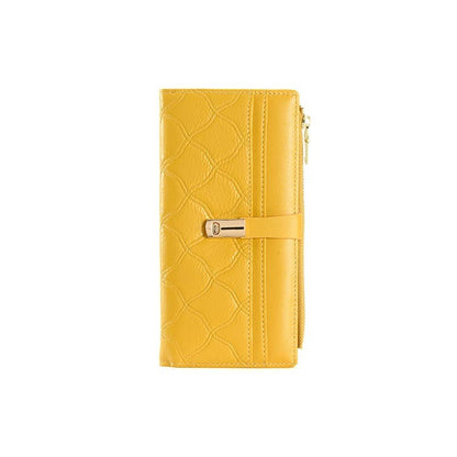 Superbia - Long Quilted Purse with Gift Box-A677: Green