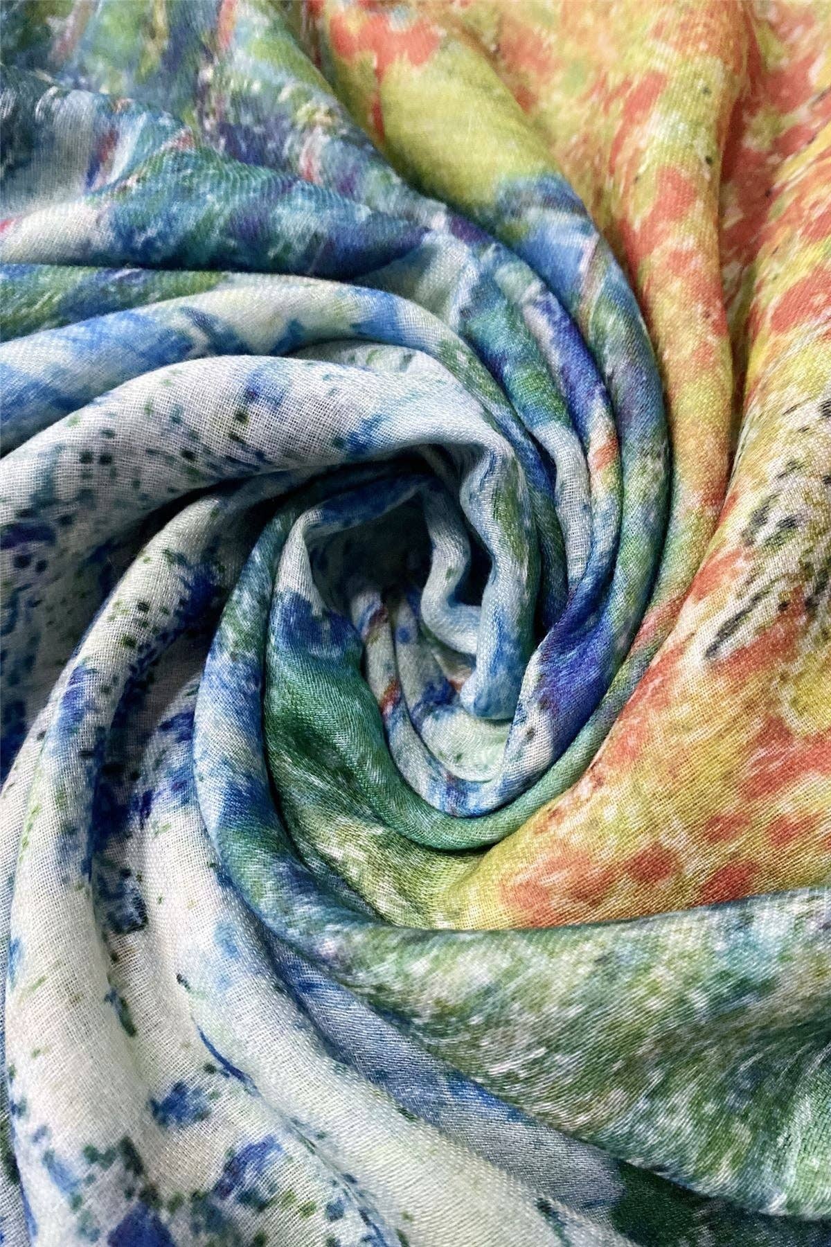 Van Gogh Poppy Field Print Scarf