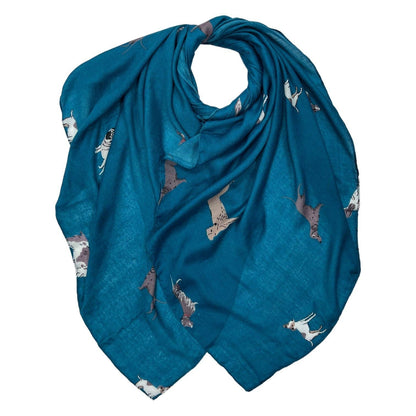 Lili Scarves - Dog Print Scarf: Mocca