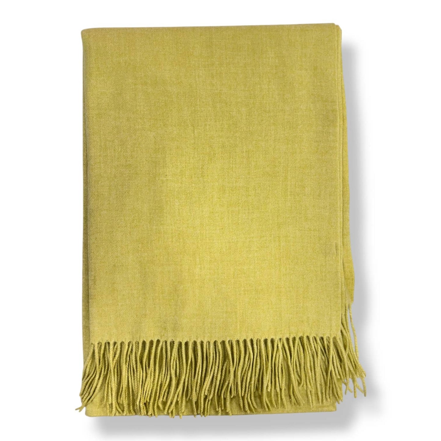 London Scarves - Classic Plain wool Blend with Tassels  300 gr + : Red