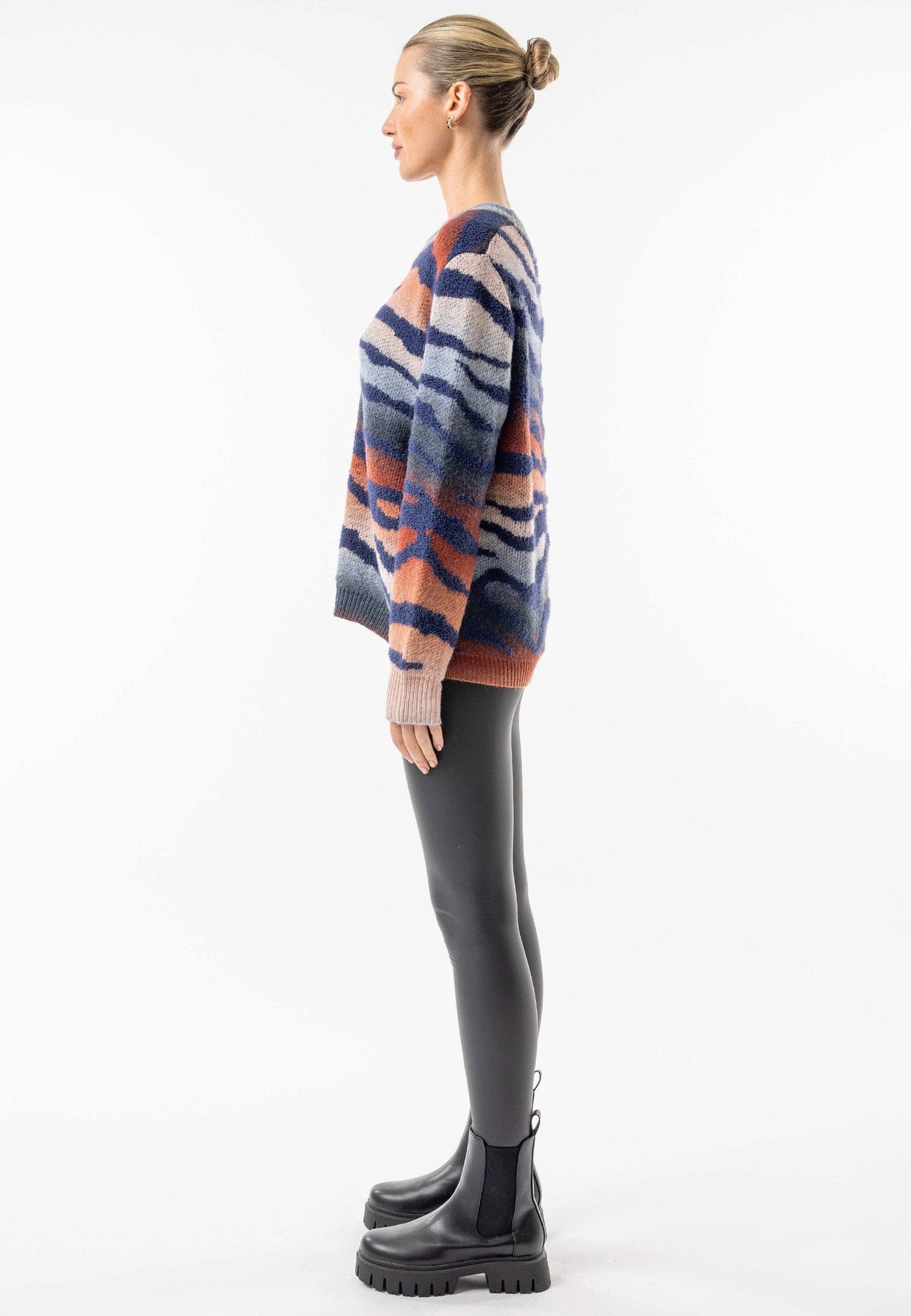 ANGELEYE - Californian Crew Neck Knit Jumper: California / L