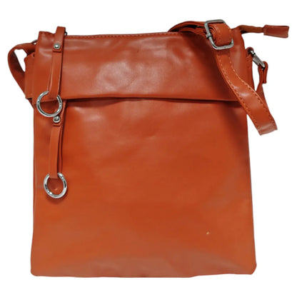 Soft Pu Silver-toned Cross Body Bag Shoulder  -Blue