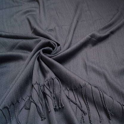London Scarves - Plain cotton blend pashmina with tassels: Peach A29