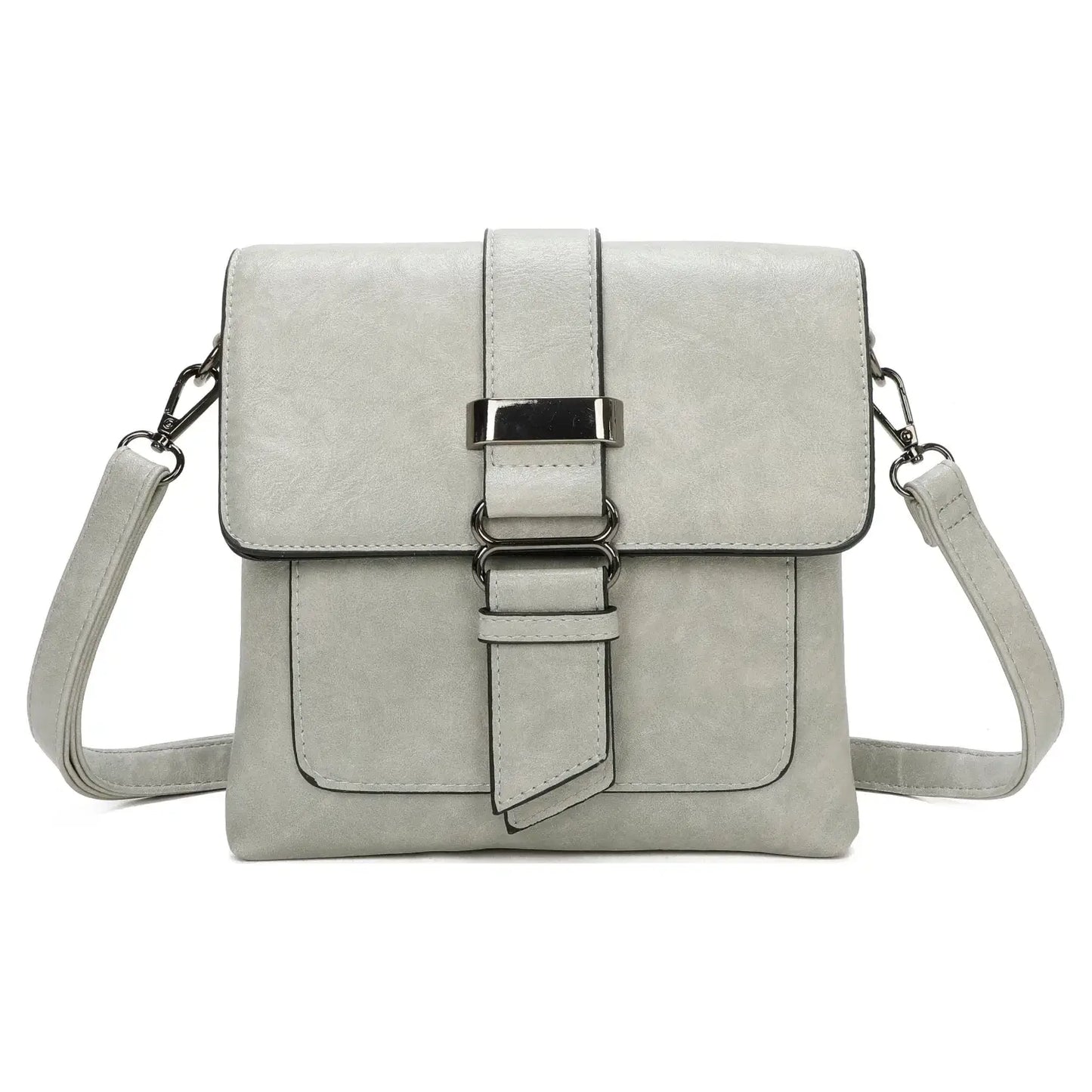 Small Medium Size 3 Compartment Cross Body Bag Shoulder Bag: Navy