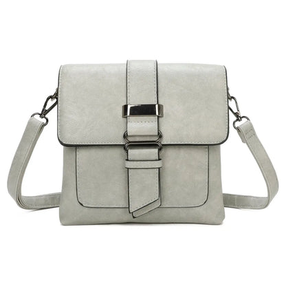 Small Medium Size 3 Compartment Cross Body Bag Shoulder Bag: Navy