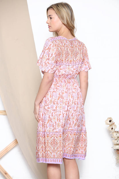 Lucy Sparks - Short sleeve midi dress: Mint