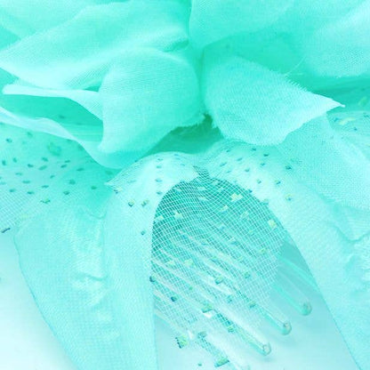 Inca UK - Style Molly. Aqua Flower Fascinator On A Clear Comb