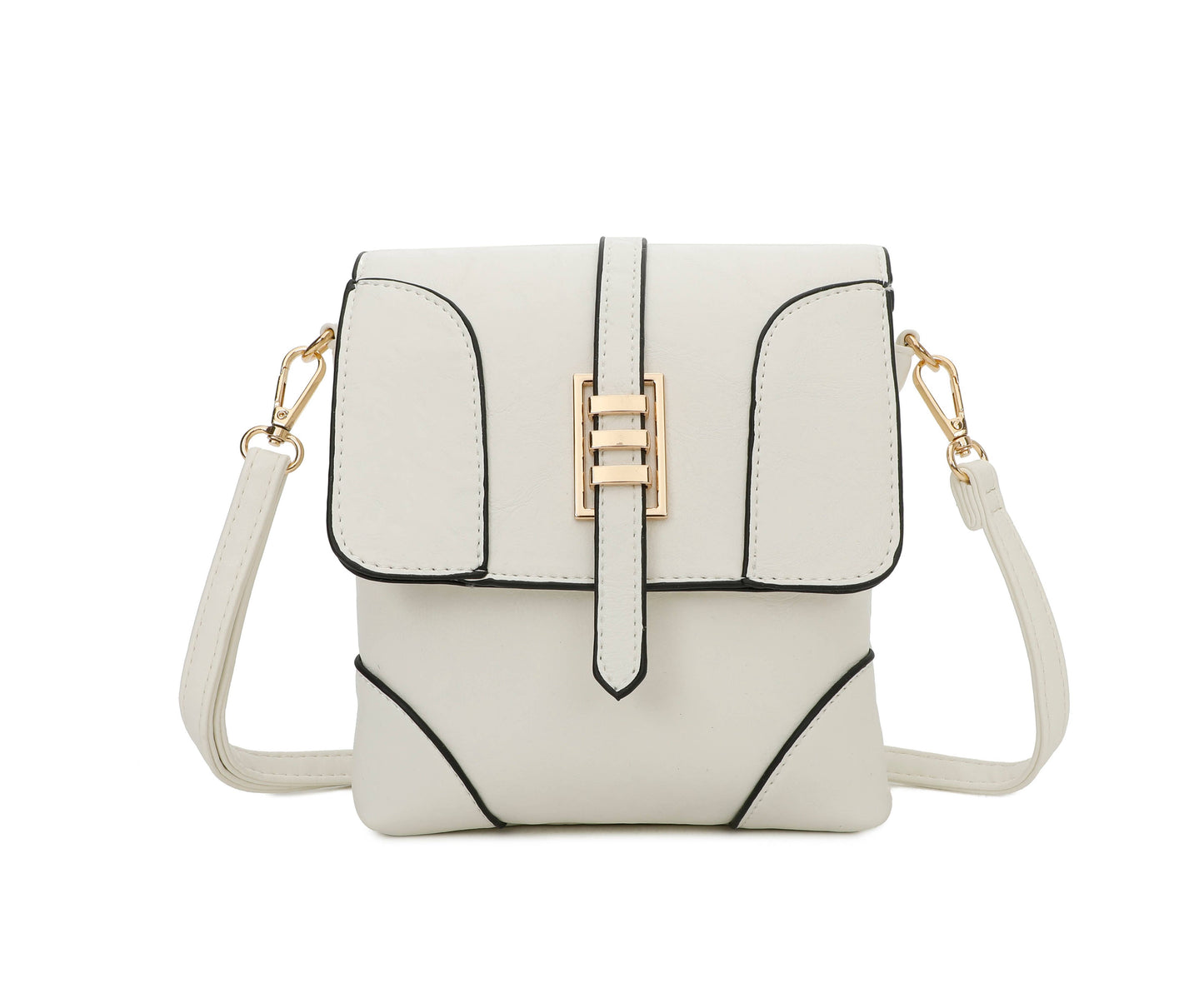 Superbia - Small Front Flap 2 Compartment Cross Body Bag Shoulder Bag: Green