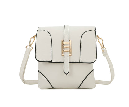Superbia - Small Front Flap 2 Compartment Cross Body Bag Shoulder Bag: Green