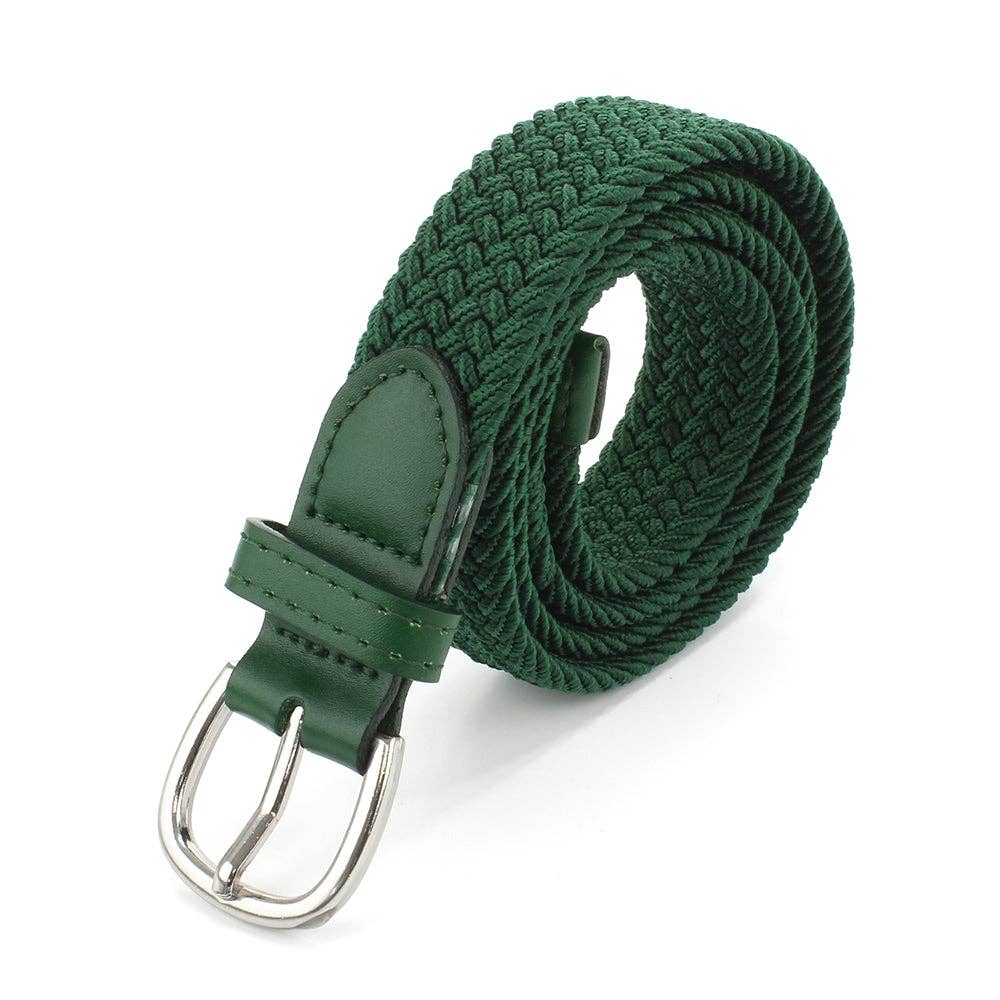 Sophos - 25mm Ladies Elastic Plaited Webbing Belt: Black / S