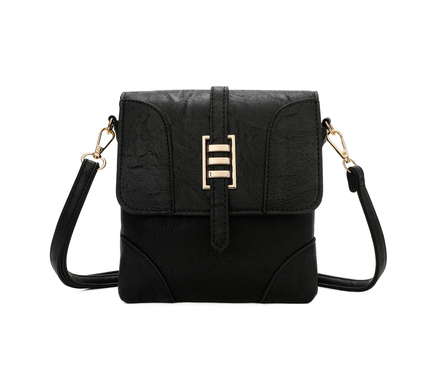 Superbia - Small Front Flap 2 Compartment Cross Body Bag Shoulder Bag: Green