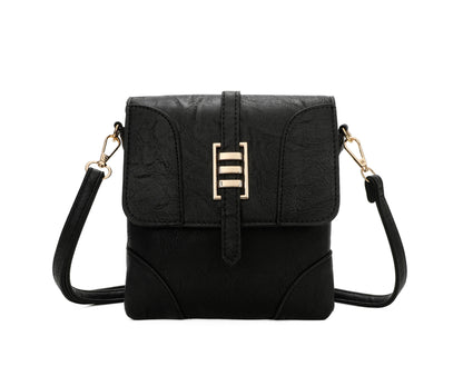 Superbia - Small Front Flap 2 Compartment Cross Body Bag Shoulder Bag: Green