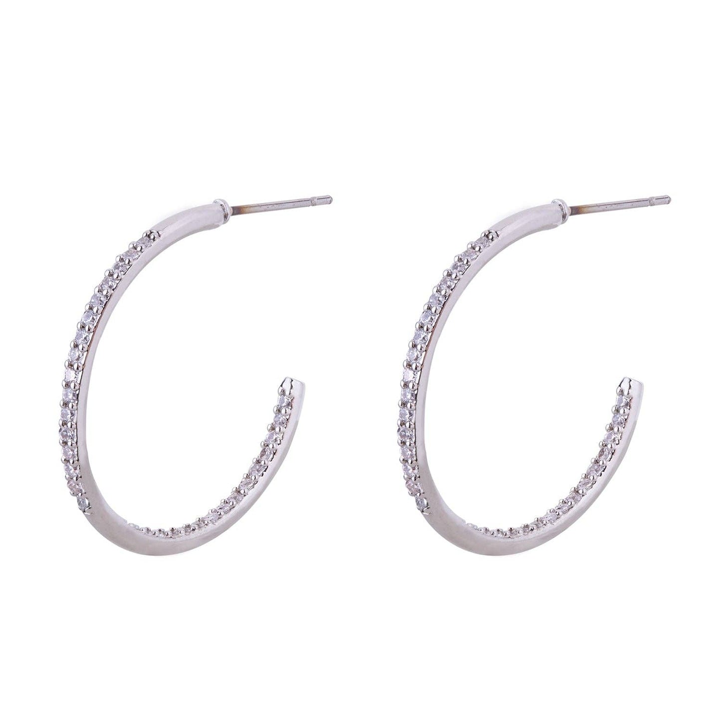 D&X Ltd - Kylie Crystal Post Earrings: Gold