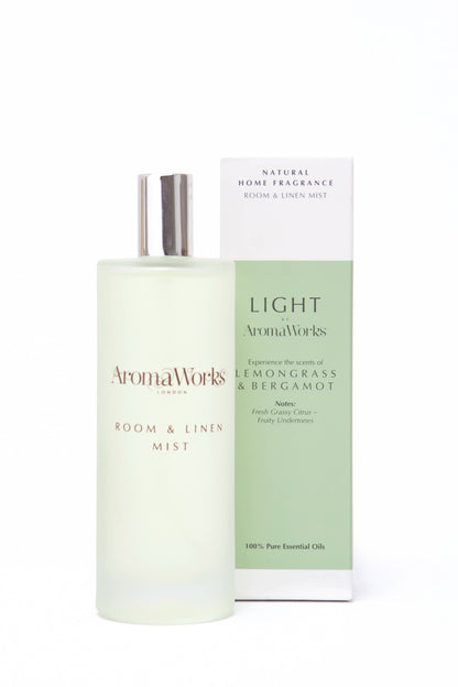 Wax Lyrical UK - Aromaworks Light Room & Linen Mist, 100ml: Spearmint & Lime