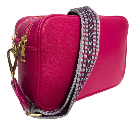Strathurie - Fuchsia Box Camera Bag 2 Zip 6603