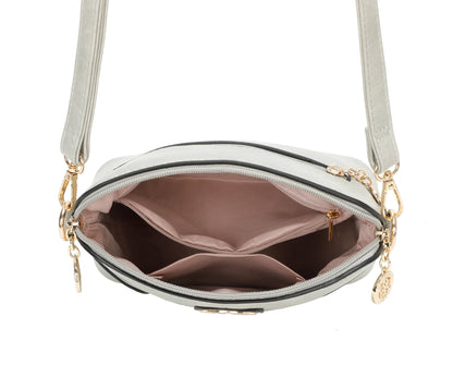 Superbia - Small Square Cross Body Bag Shoulder Bag -9122: White