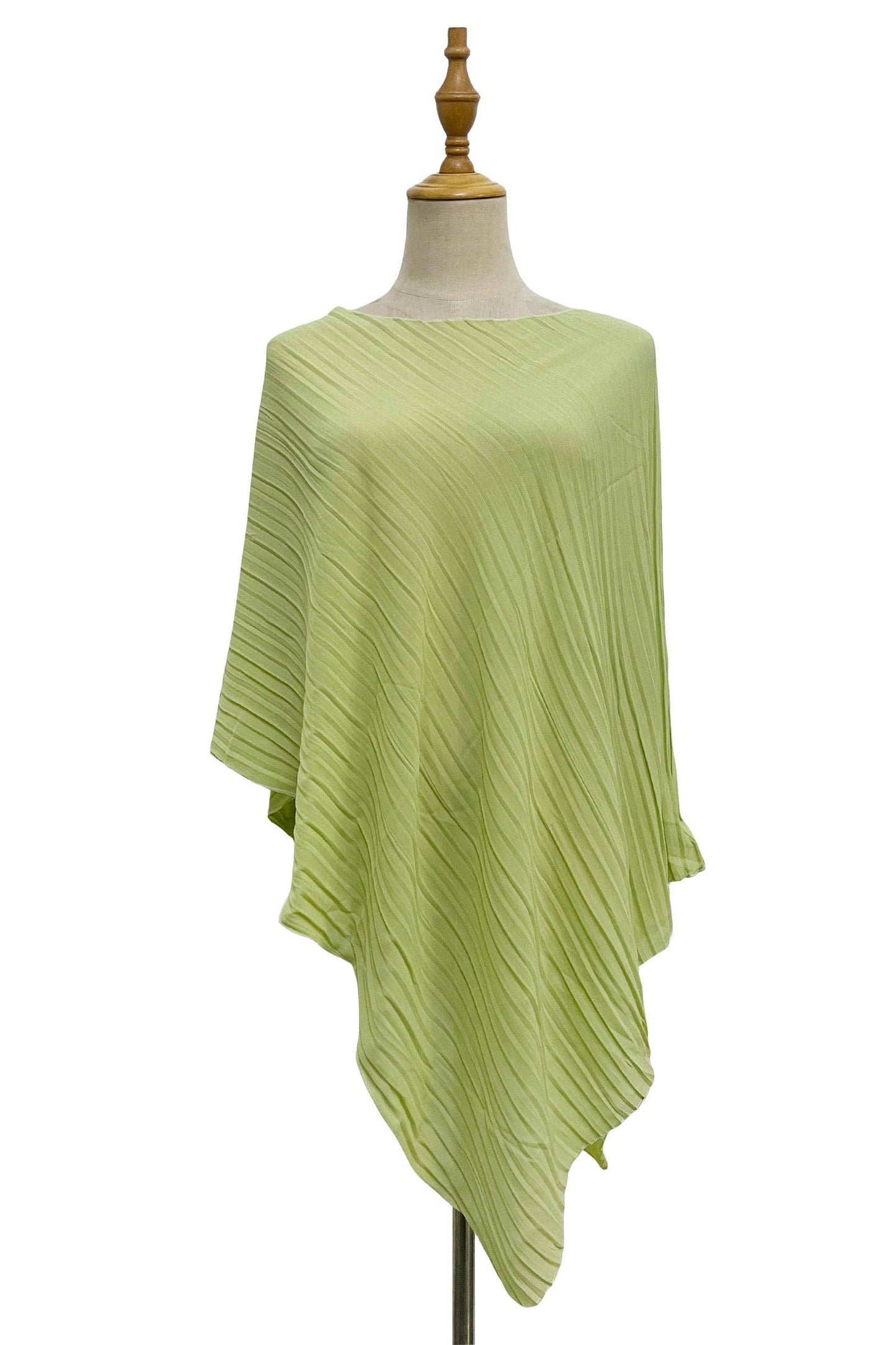 Plain Pleated Chiffon Cover Up: Fuchsia Pink