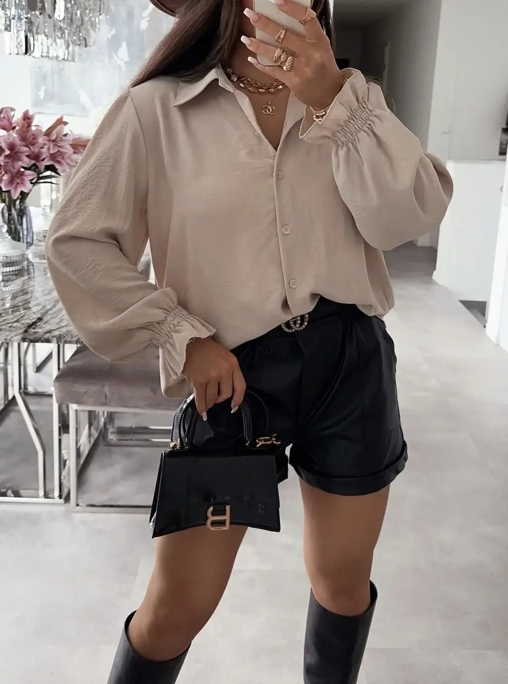 ESTEE BROWN - Plain shirt: White