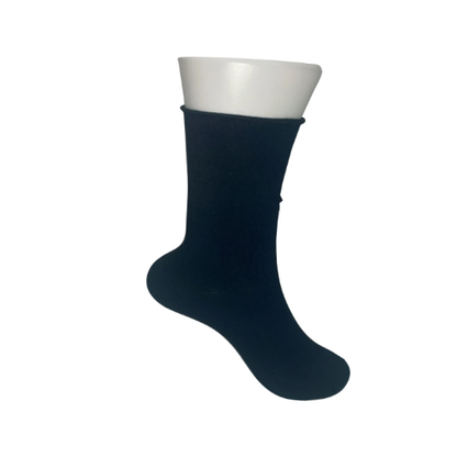 Urban Eccentric - CLEARANCE Unisex Bamboo Comfort Roll Top Socks: White / 6-11