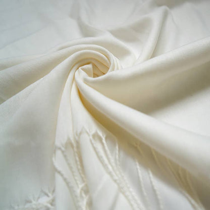 London Scarves - Plain cotton blend pashmina with tassels: Peach A29