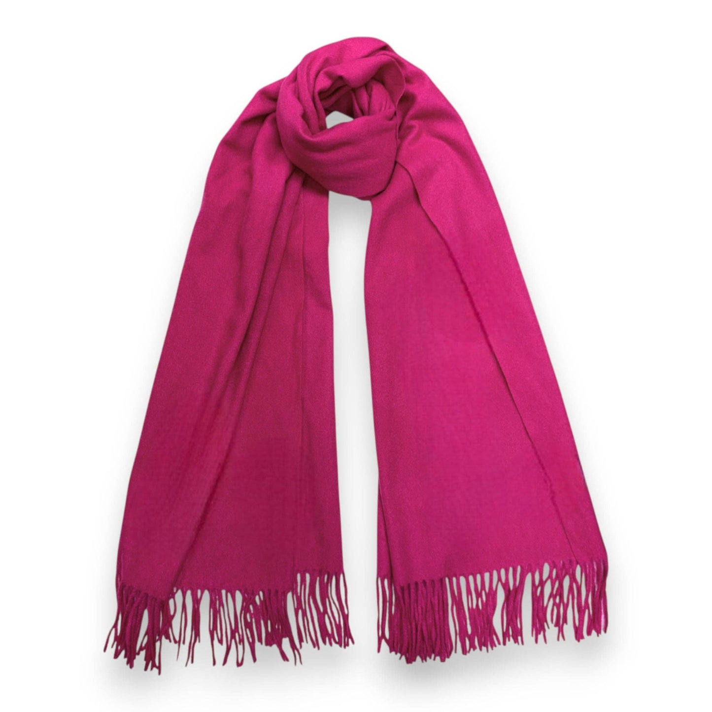 Lili Scarves - Premium Wool Blend Winter Scarf: Red