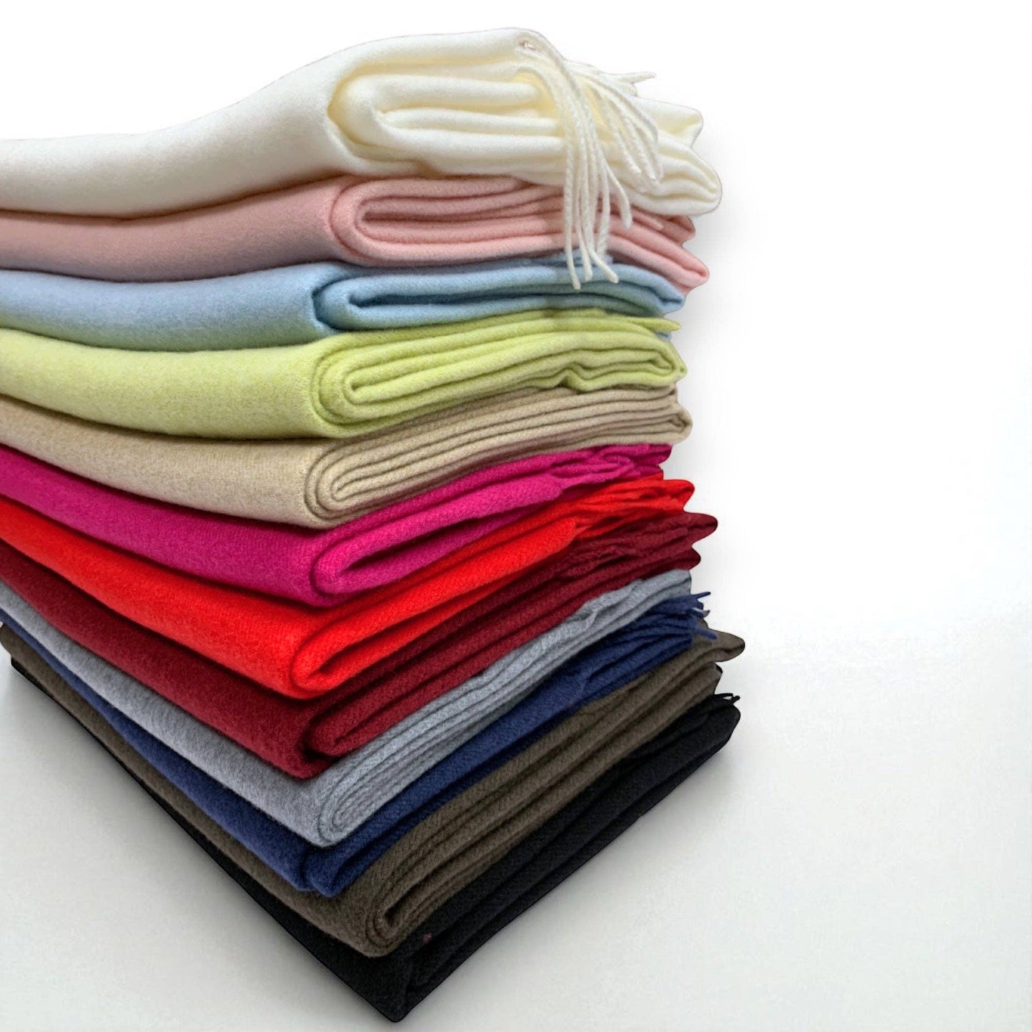 Lili Scarves - Premium Wool Blend Winter Scarf: Red