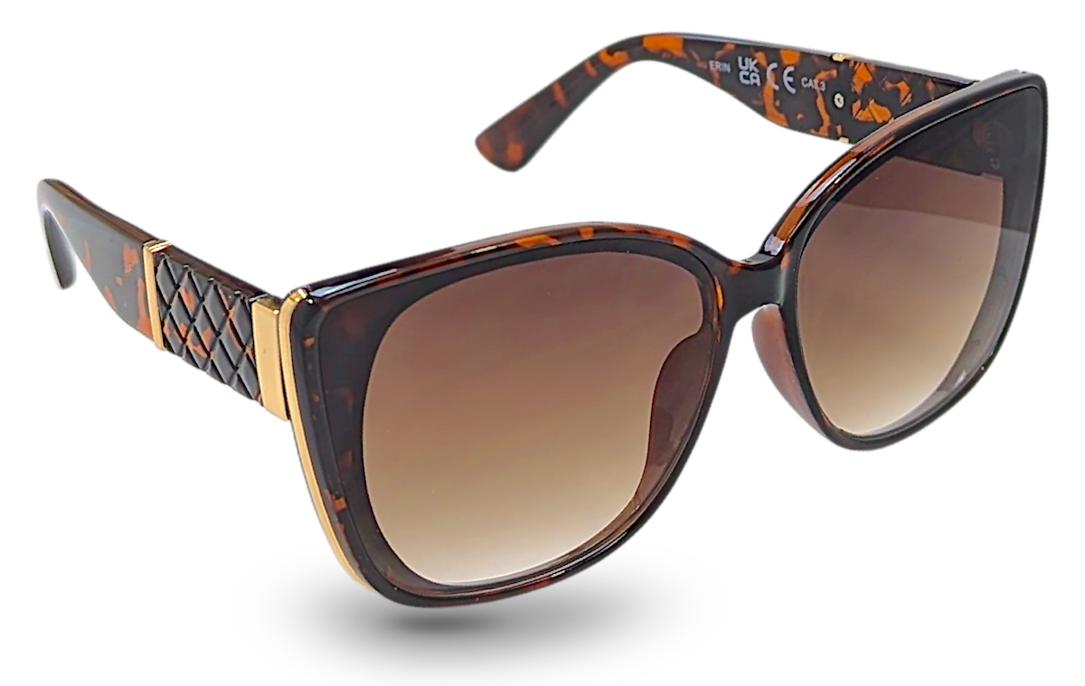EyeLevel - Erin - Young Fashion Sunglasses - 2 Styles: Brown With a Graded Lens Single Item