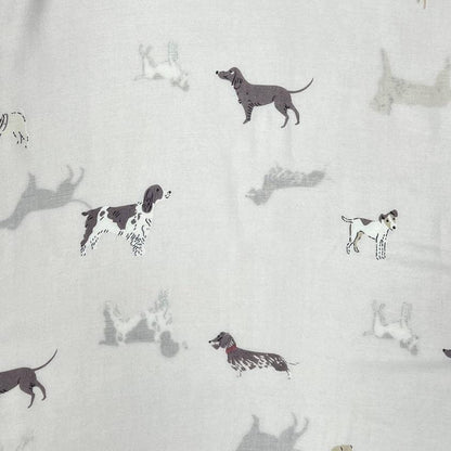 Lili Scarves - Dog Print Scarf: Mocca
