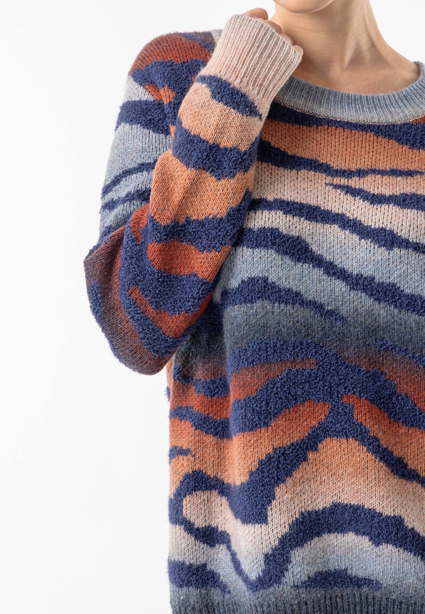 ANGELEYE - Californian Crew Neck Knit Jumper: California / M