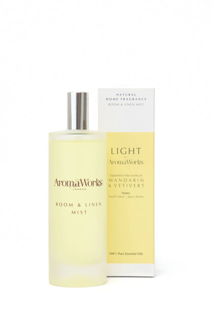 Wax Lyrical UK - Aromaworks Light Room & Linen Mist, 100ml: Basil & Lime