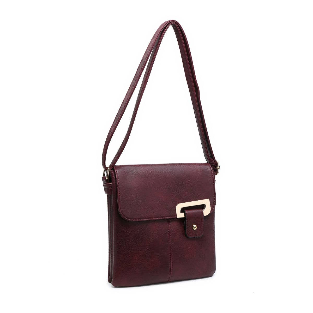 Cross Body Handbag with flap over cover: Khaki