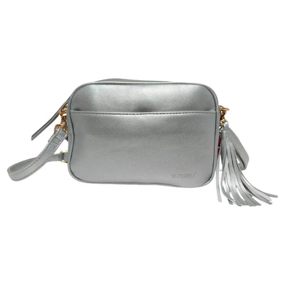 Soft Pu Camera Bag Cross Body Bag with Front Pocket Mink