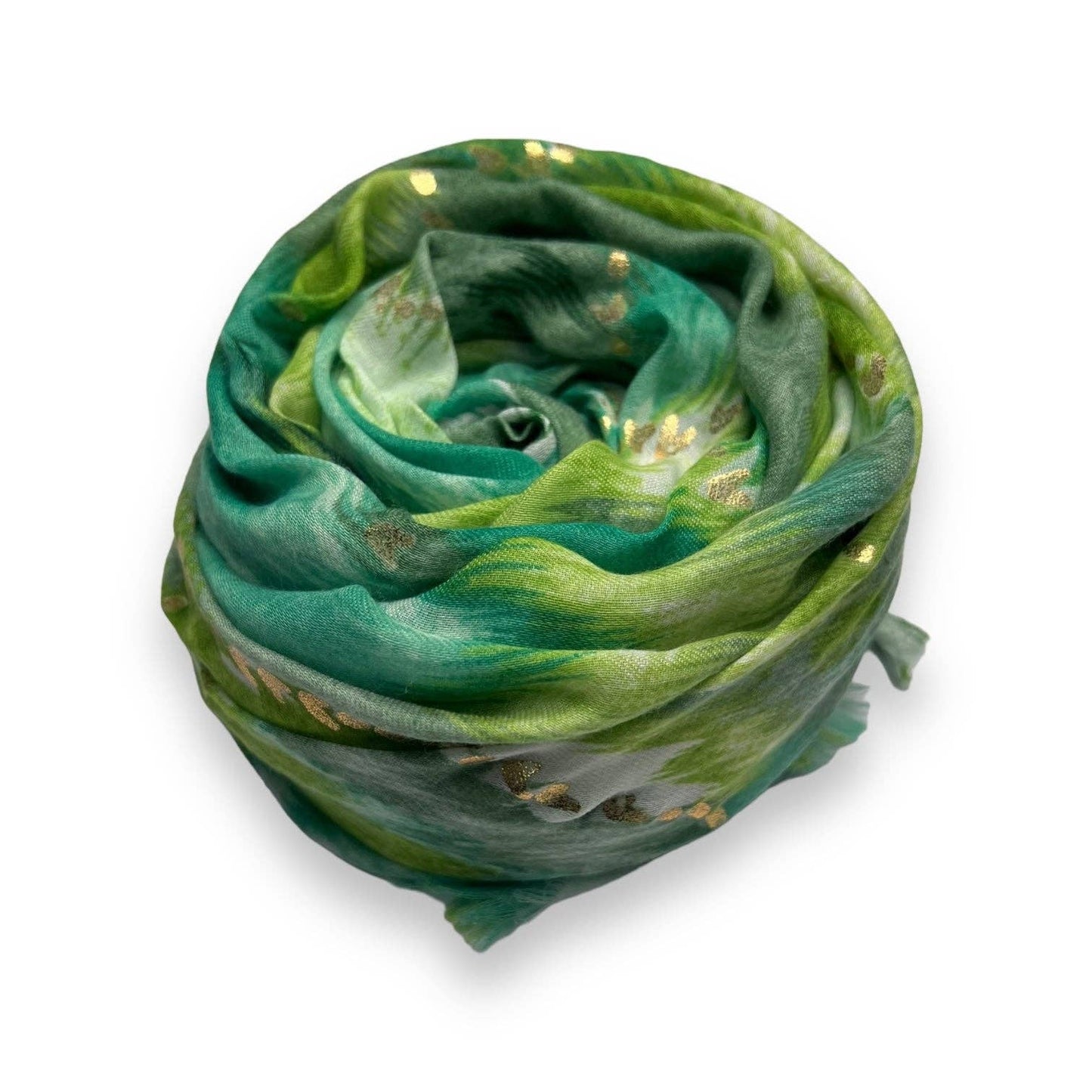 Lili Scarves - Colourful Wave Scarf Finished with Fringes: Purple