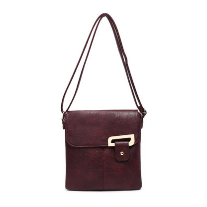 Cross Body Handbag with flap over cover: Khaki