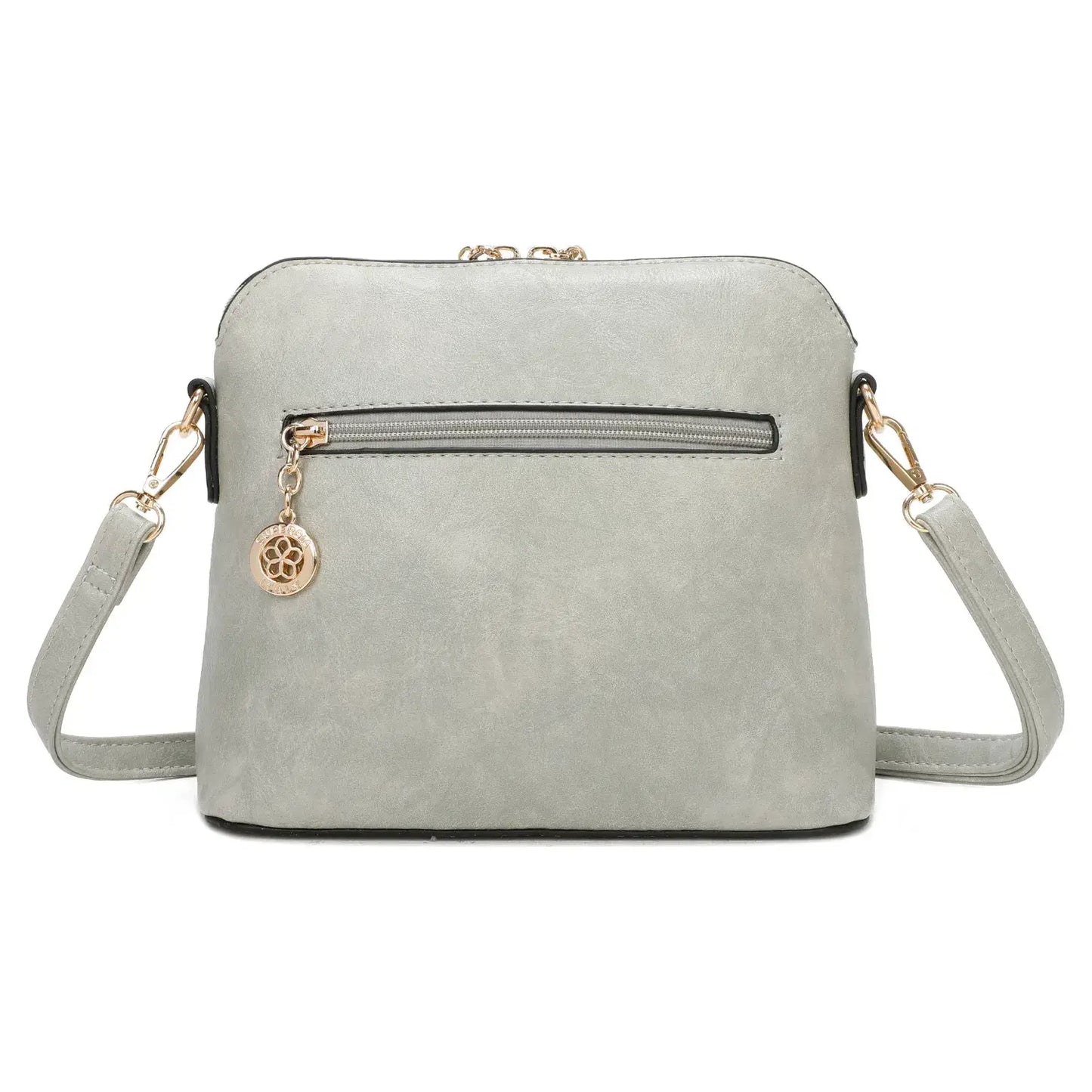 Superbia - Small Square Cross Body Bag Shoulder Bag -9122: White