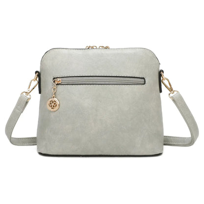 Superbia - Small Square Cross Body Bag Shoulder Bag -9122: White