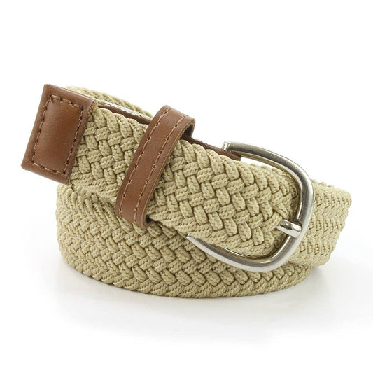 Sophos - 25mm Ladies Elastic Plaited Webbing Belt: Navy / L