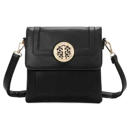 Small 3 Compartment Cross Body Bag Shoulder Bag- Cream