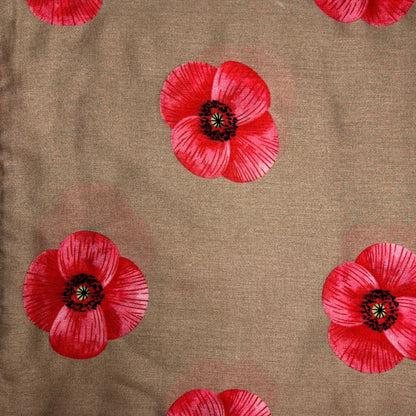 Lili Scarves - Poppy Printed Scarf: White